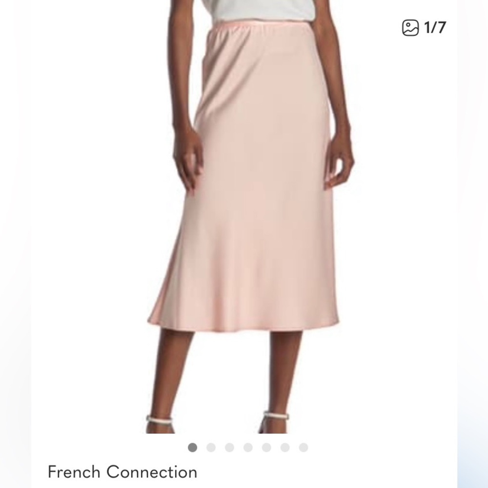 French Connection Soft Pink Midi Skirt